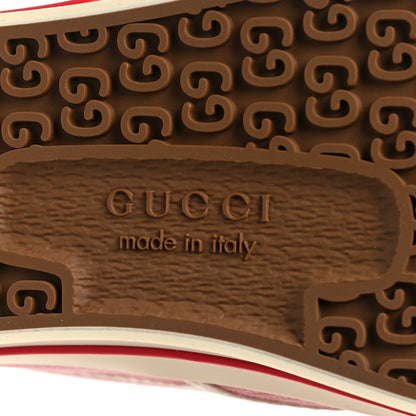 Gucci Old Tennis Tweed Womens 1977 Tennis Slip On 30mm Sneakers 39.5 Wild Rose Mystic White 6 of 8