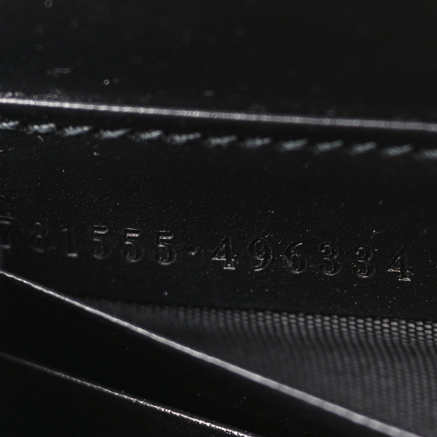 Gucci Calfskin GG Debossed Chain Wallet Black 7 of 11