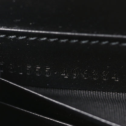 Gucci Calfskin GG Debossed Chain Wallet Black 7 of 11