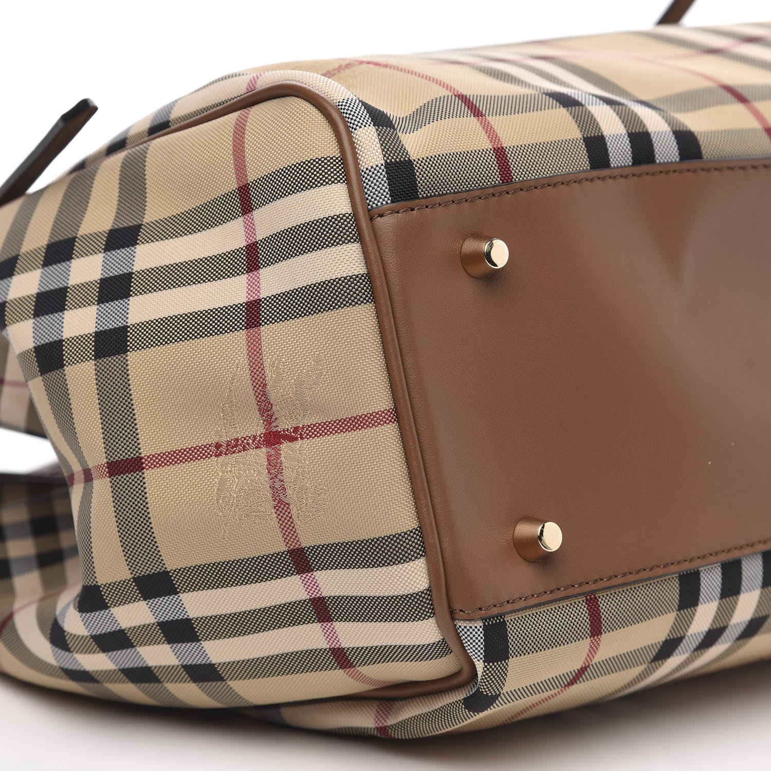 Burberry Horseferry Check Small Canterbury Tote Honey 8 of 10