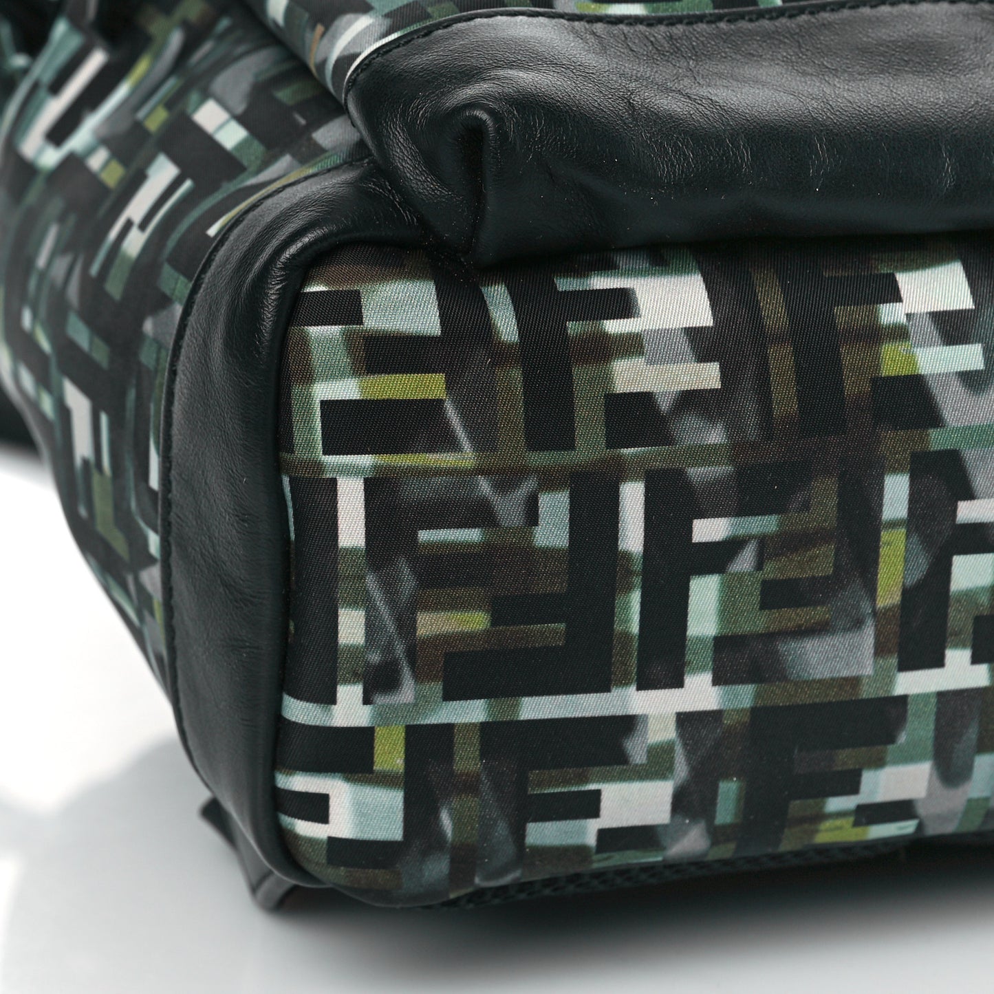 Nylon CamouFF Pouch Pocket Backpack Black Multicolor