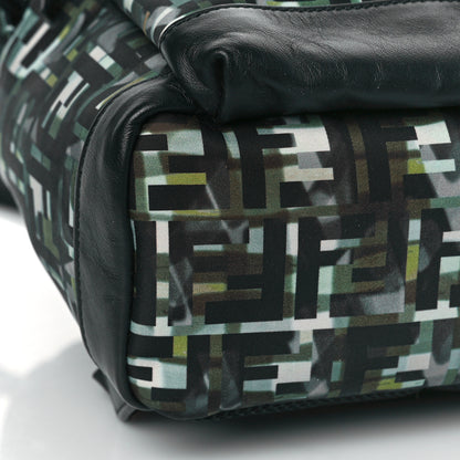 Fendi Nylon CamouFF Pouch Pocket Backpack Black Multicolor 8 of 10