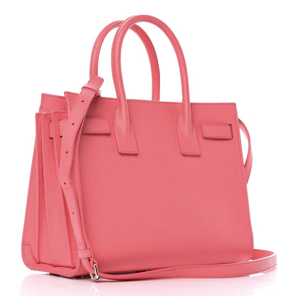 Saint Laurent Grained Calfskin Baby Sac De Jour Rose Clair 3 of 15
