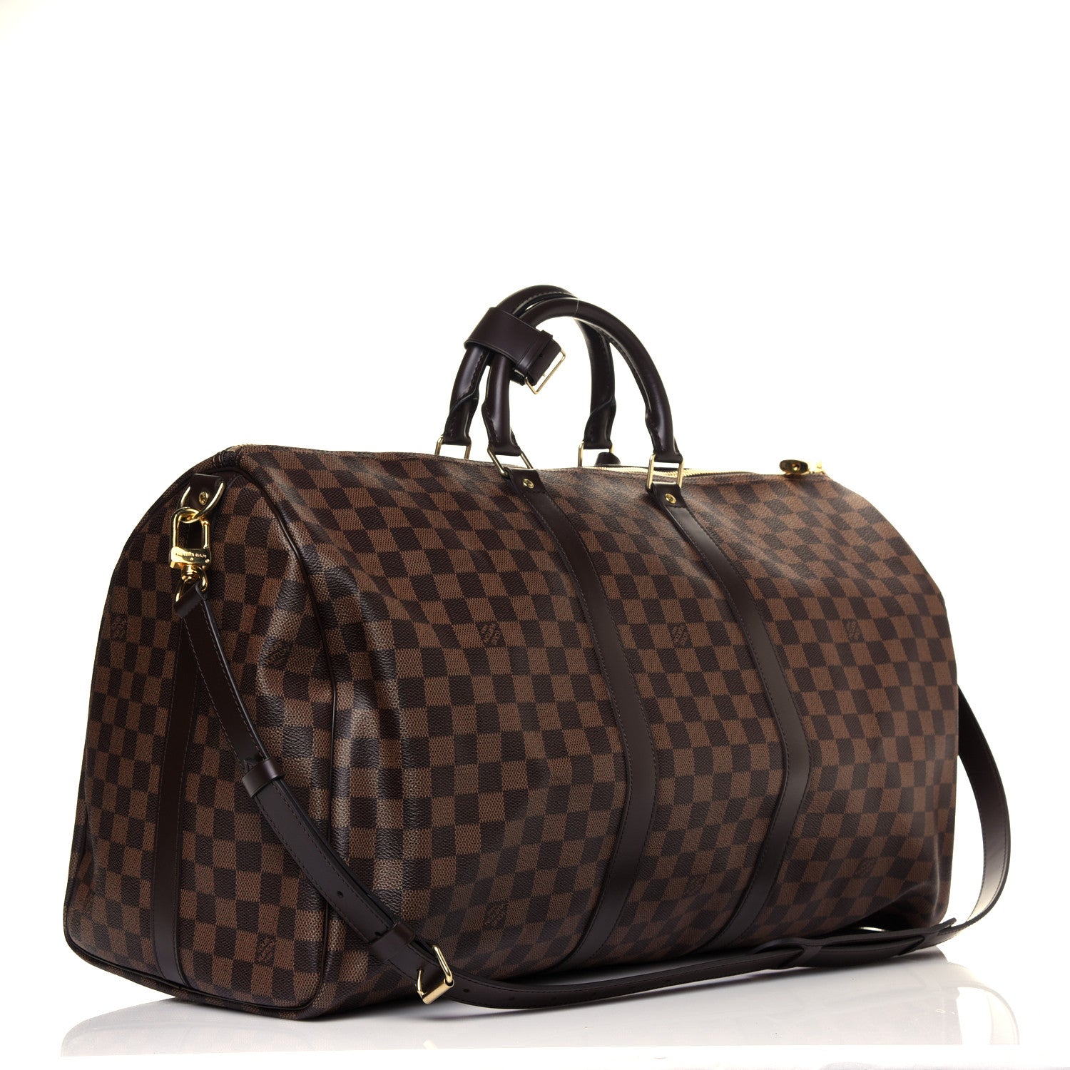 Louis Vuitton Damier Ebene Keepall Bandouliere 55 3 of 11