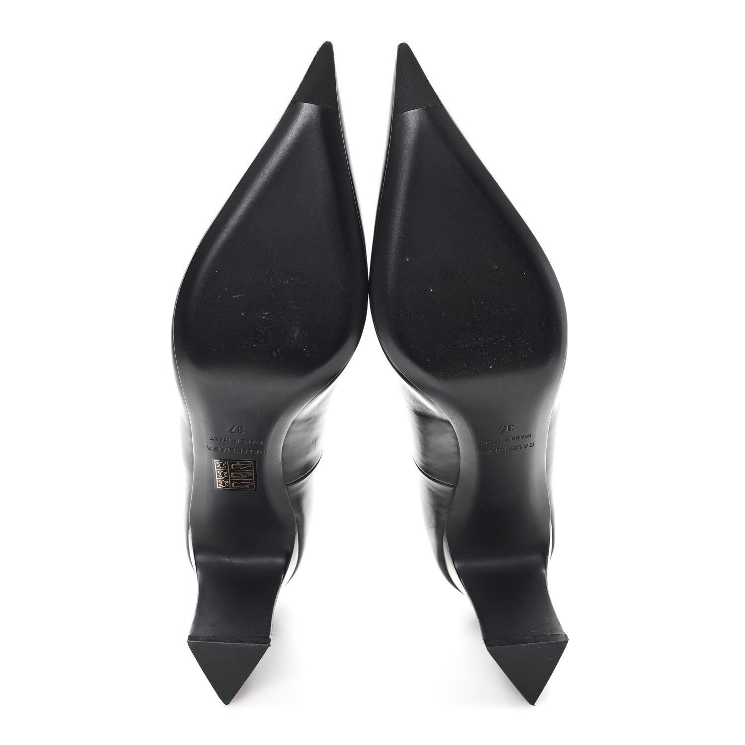 Balenciaga Calfskin Blade Knife Pumps 37 Black 6 of 10
