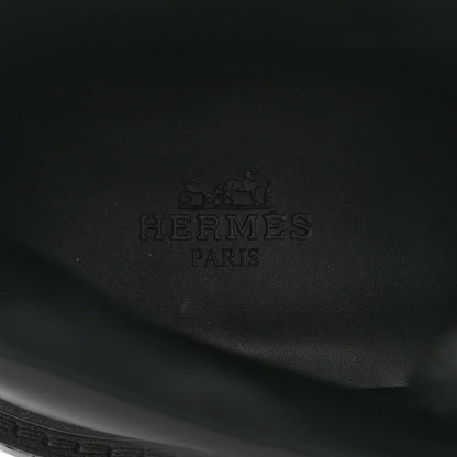 Hermes Glossed Calfskin Funk Ankle Boots 39.5 Black 6 of 9
