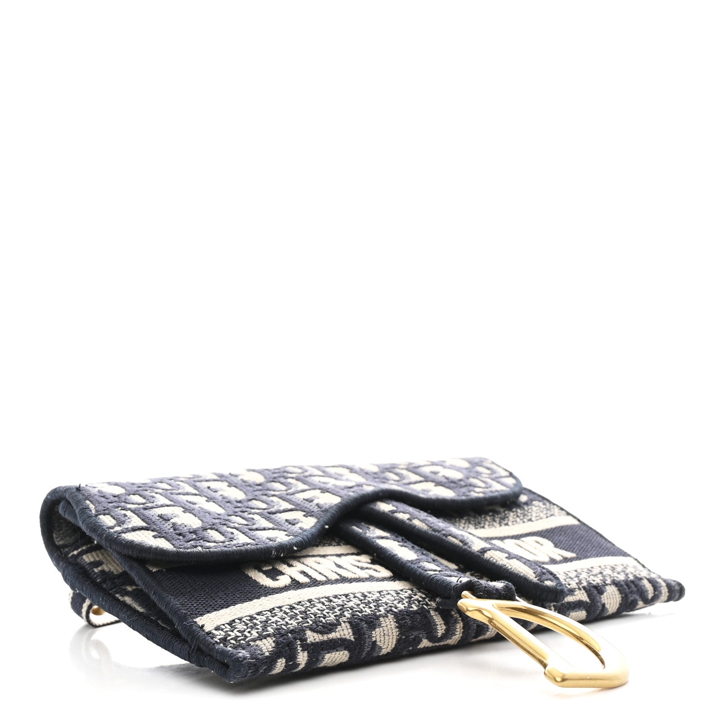 Oblique Slim Saddle Pouch Blue