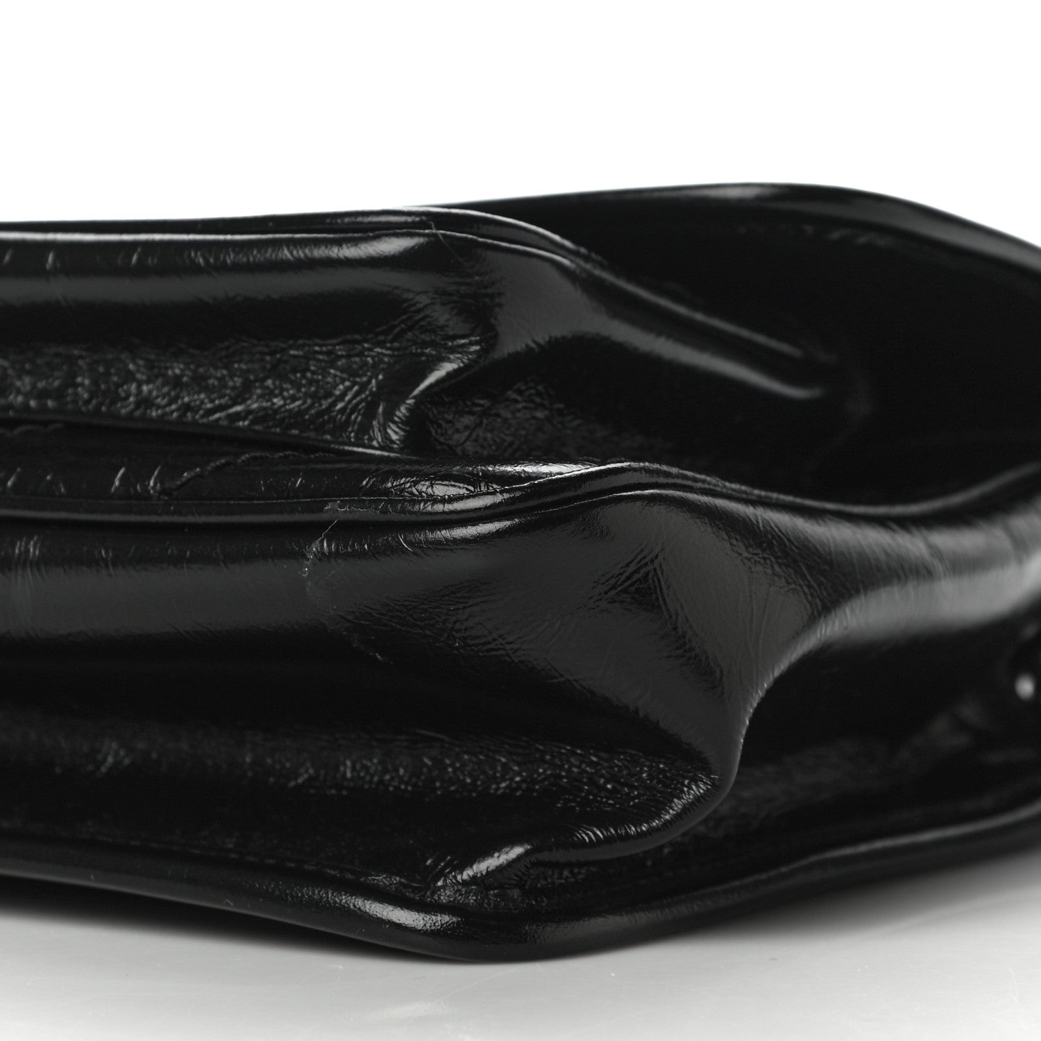 Saint Laurent Crinkled Calfskin Matelasse Monogram Baby Niki Chain Satchel Black 10 of 10