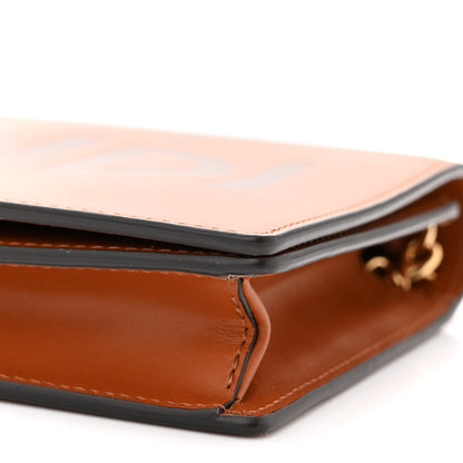 Fendi Vitello King Tamponato Logo Embossed Medium Wallet On Chain Cuoio 10 of 11