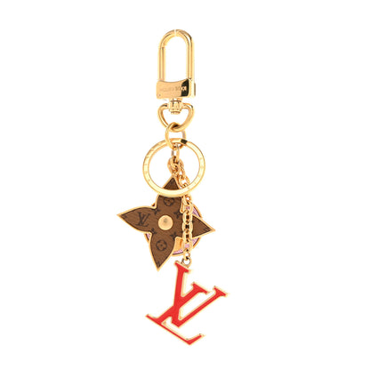 Louis Vuitton LOUIS VUITTON Metal Reverse Monogram Epi Spring Street Bag Charm Key Holder Gold 1 of 4