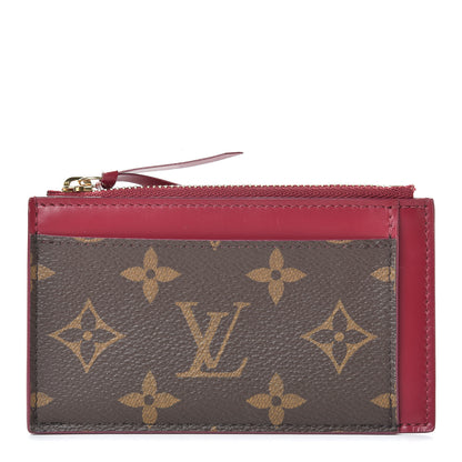 Louis Vuitton Monogram Zipped Card Holder Fuchsia 1 of 7