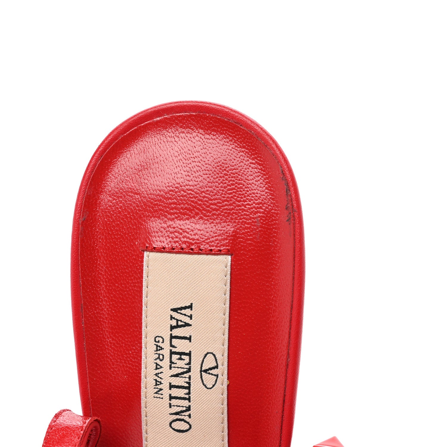 Valentino Garavani Calfskin Lacquered Monochrome Rockstud Ankle Strap 100mm Pumps 38 Rouge Pur 9 of 10