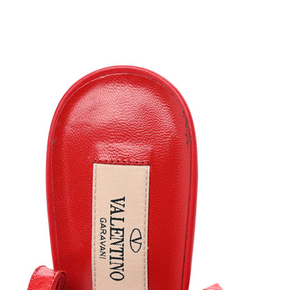 Valentino Garavani Calfskin Lacquered Monochrome Rockstud Ankle Strap 100mm Pumps 38 Rouge Pur 9 of 10