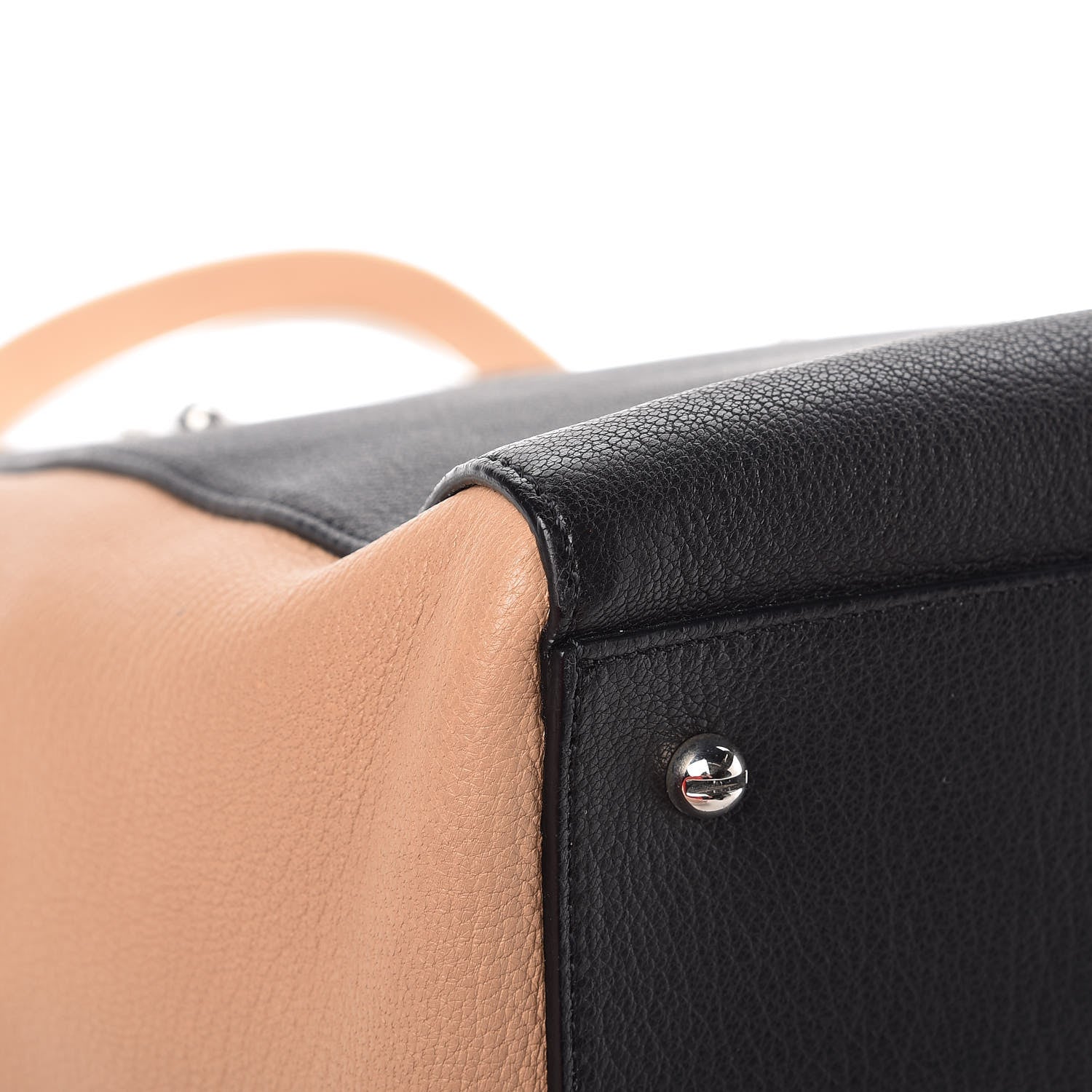 Givenchy Goatskin HDG Tri-Color Top Handle Tote Black Beige 11 of 13