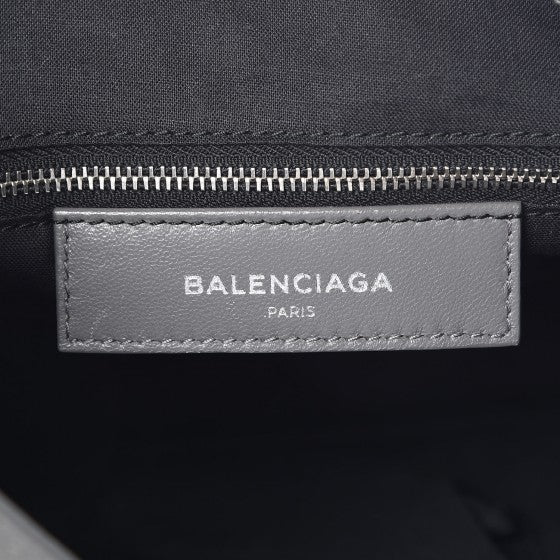 Balenciaga Chevre Silver Metallic Edge Hardware Town Gris Acier 7 of 9