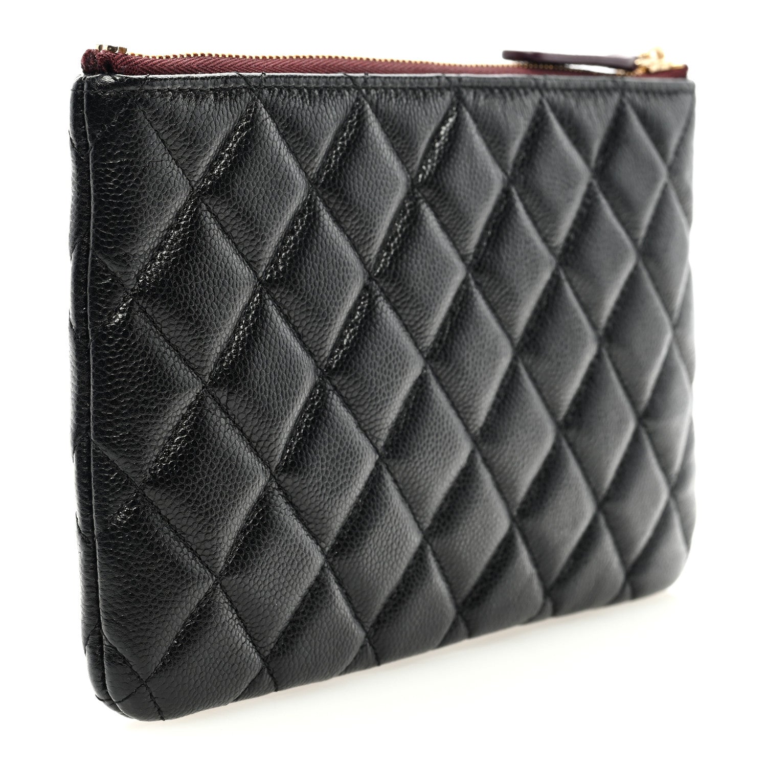 Chanel Caviar Quilted Cosmetic Case Black 3 of 7