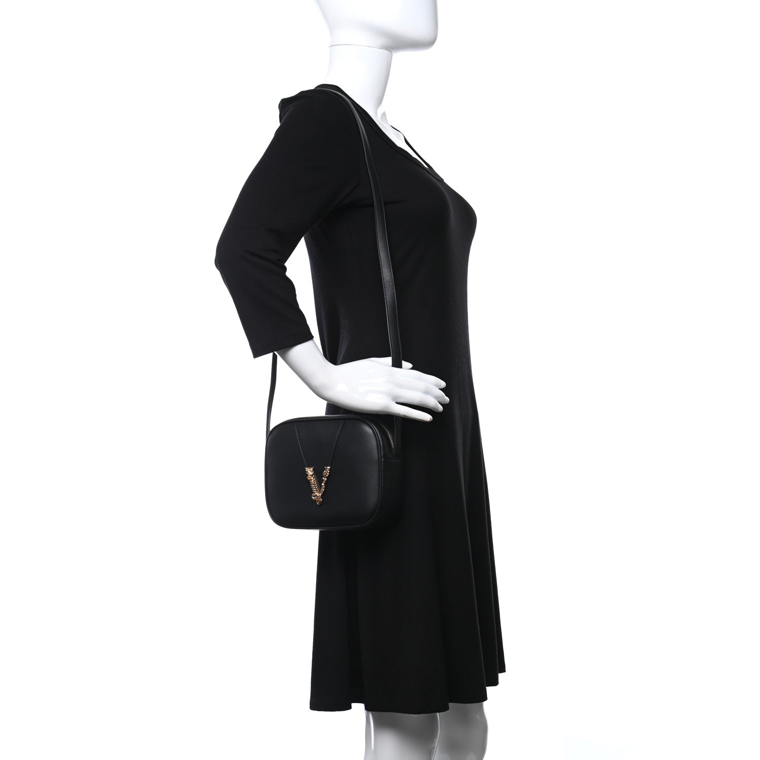 Versace Nappa Virtus Camera Bag Black 3 of 19
