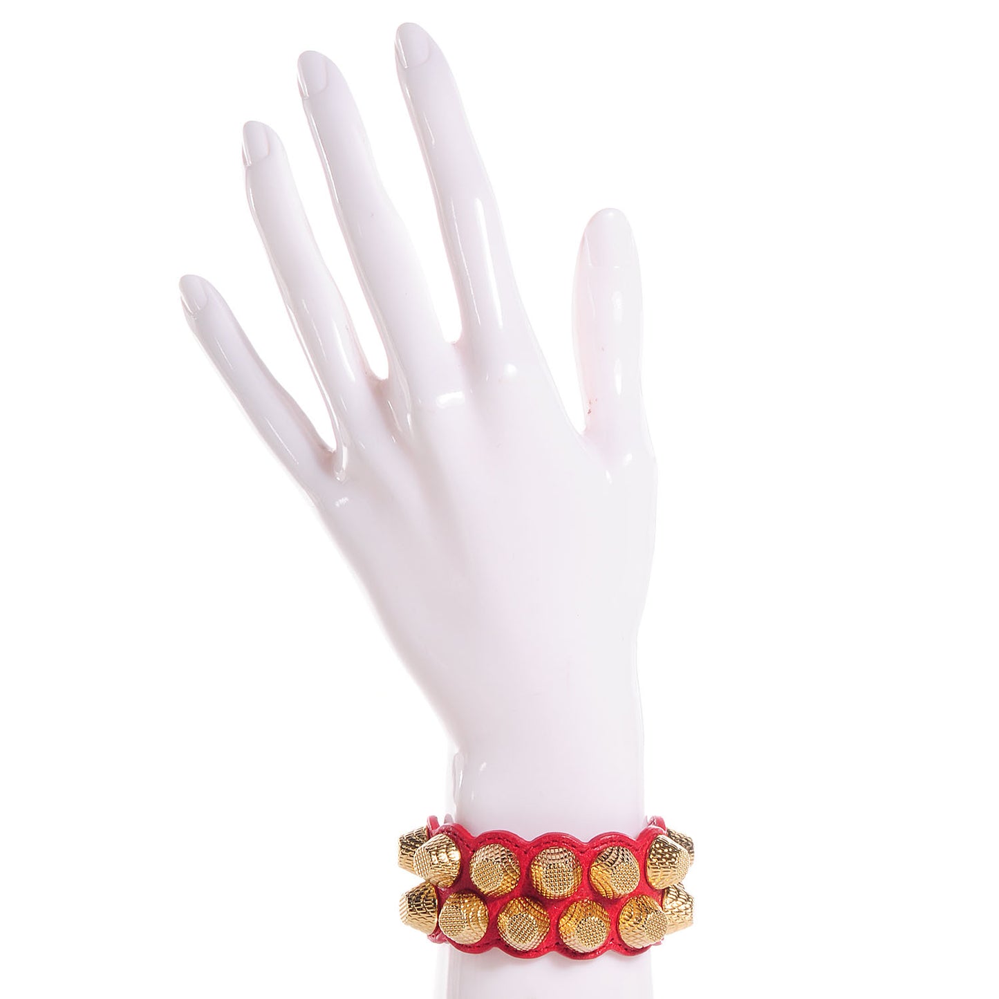 Agneau Arena Giant Gold Bracelet Rouge Cardinal