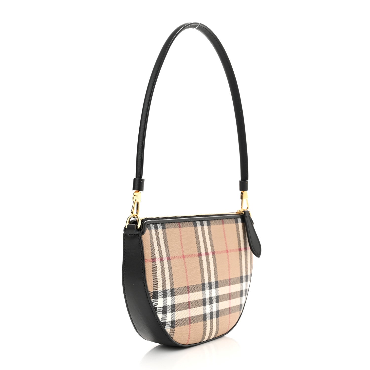 Burberry Vintage Check Calfskin Olympia Slim Pouch Archive Beige 3 of 10