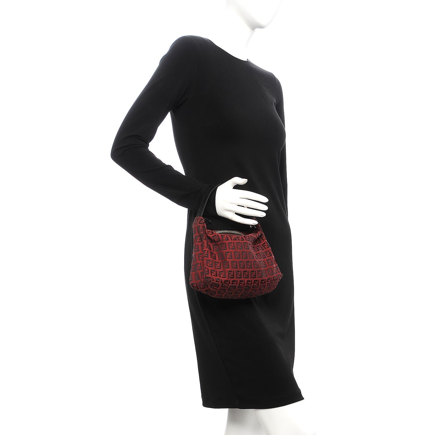 Fendi Zucchino Mini Pochette Red 2 of 7