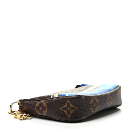 Louis Vuitton Monogram 2019 Christmas Animation Mini Venice Pochette Accessories Blue 4 of 8