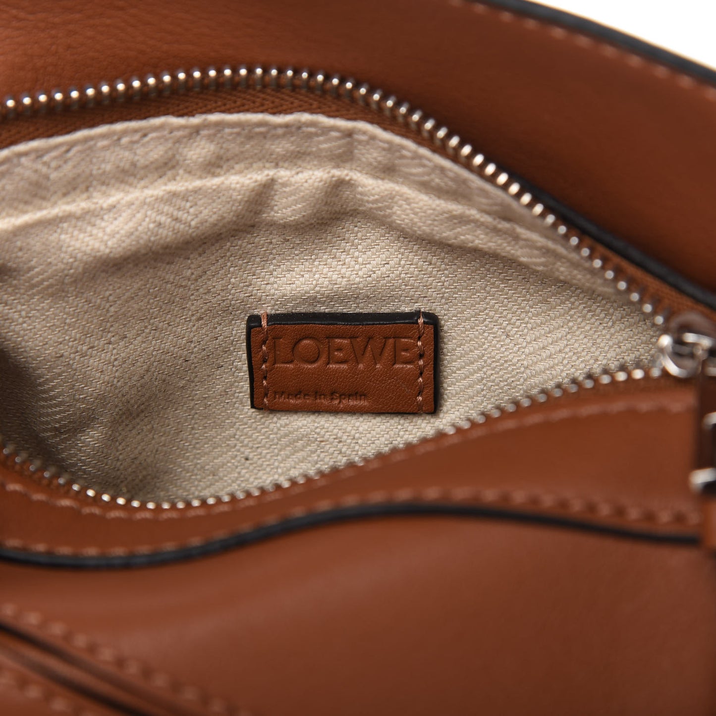 Calfskin Nano Puzzle Bag Tan