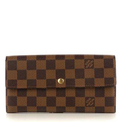 Louis Vuitton Damier Ebene Sarah Wallet 1 of 8