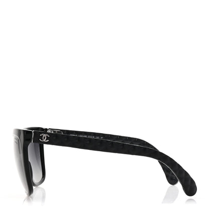 Chanel Acetate Quilted Polarized Butterfly CC Sunglasses 5288-Q Black 3 of 7