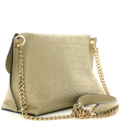 Loewe Goatskin Embossed Avenue Shoulder Bag Green 3 of 10