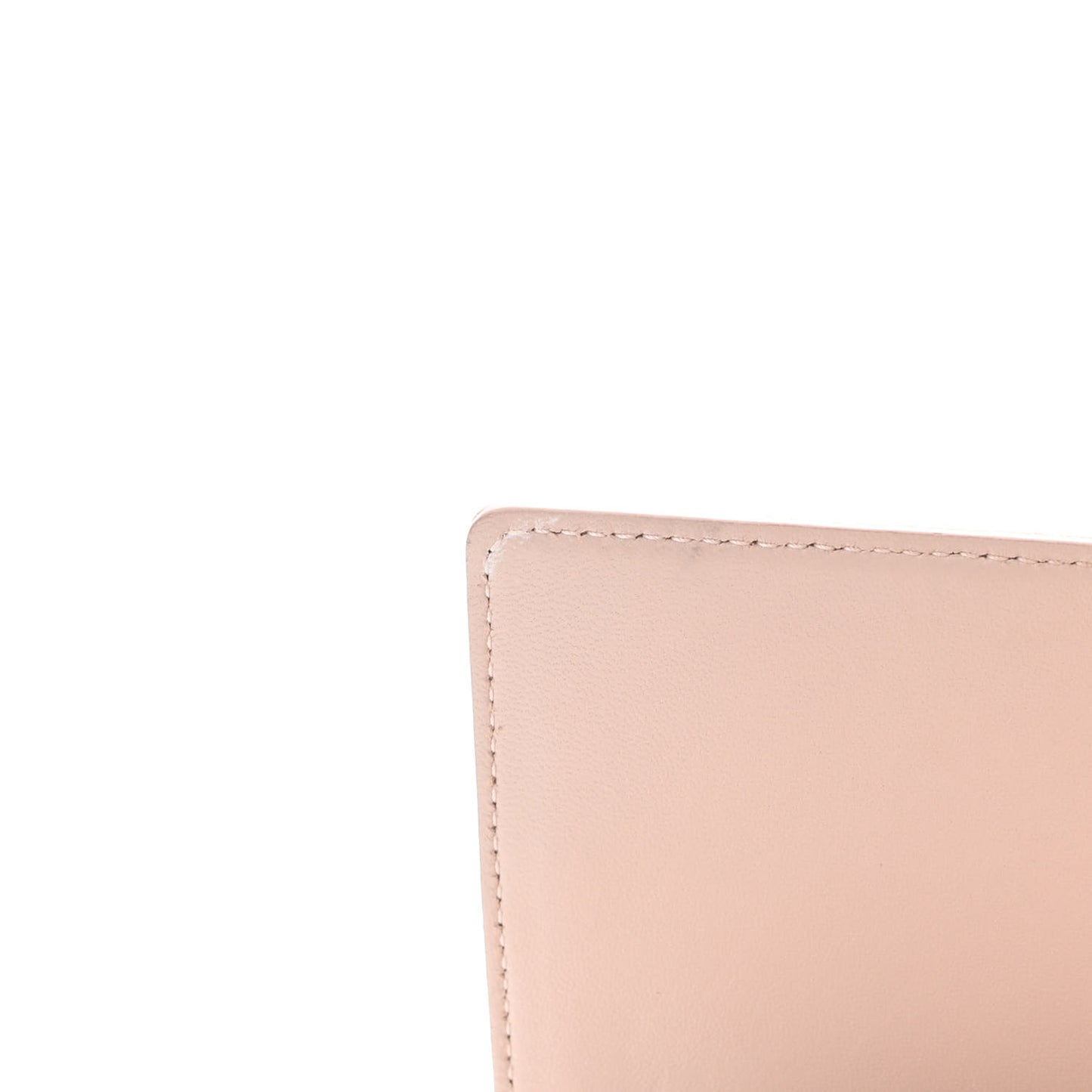 Grained Calfskin Diorama Wallet on Chain Pouch Nude