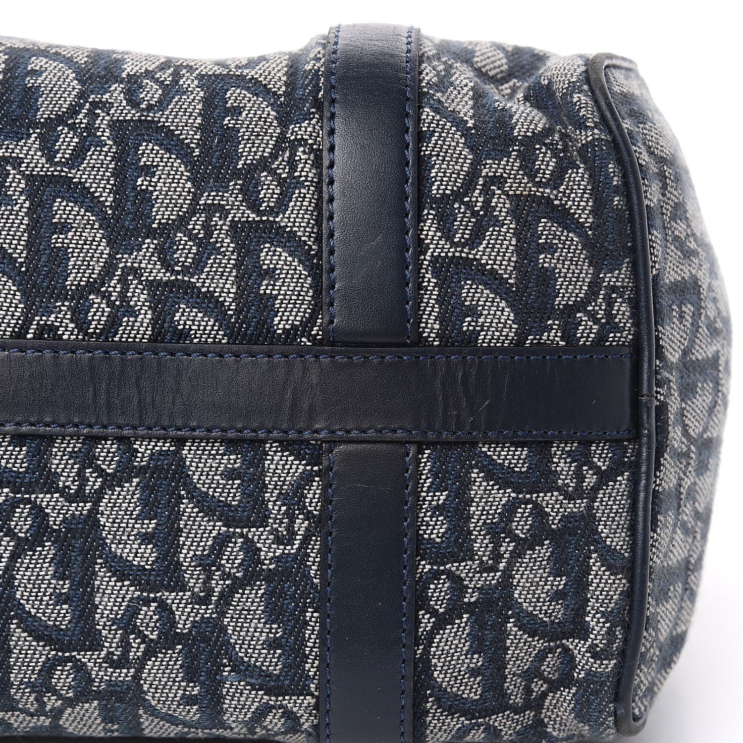 Christian Dior Monogram Boston Navy Blue 12 of 15
