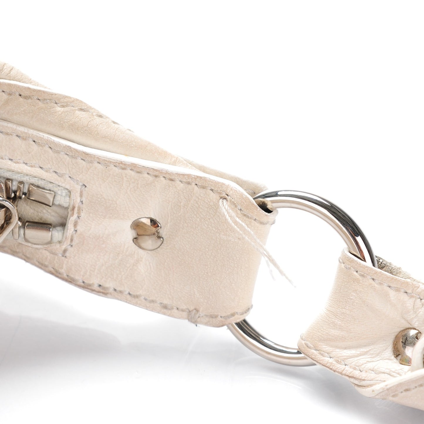 Chevre Giant 21 Silver Hardware Hobo Natural