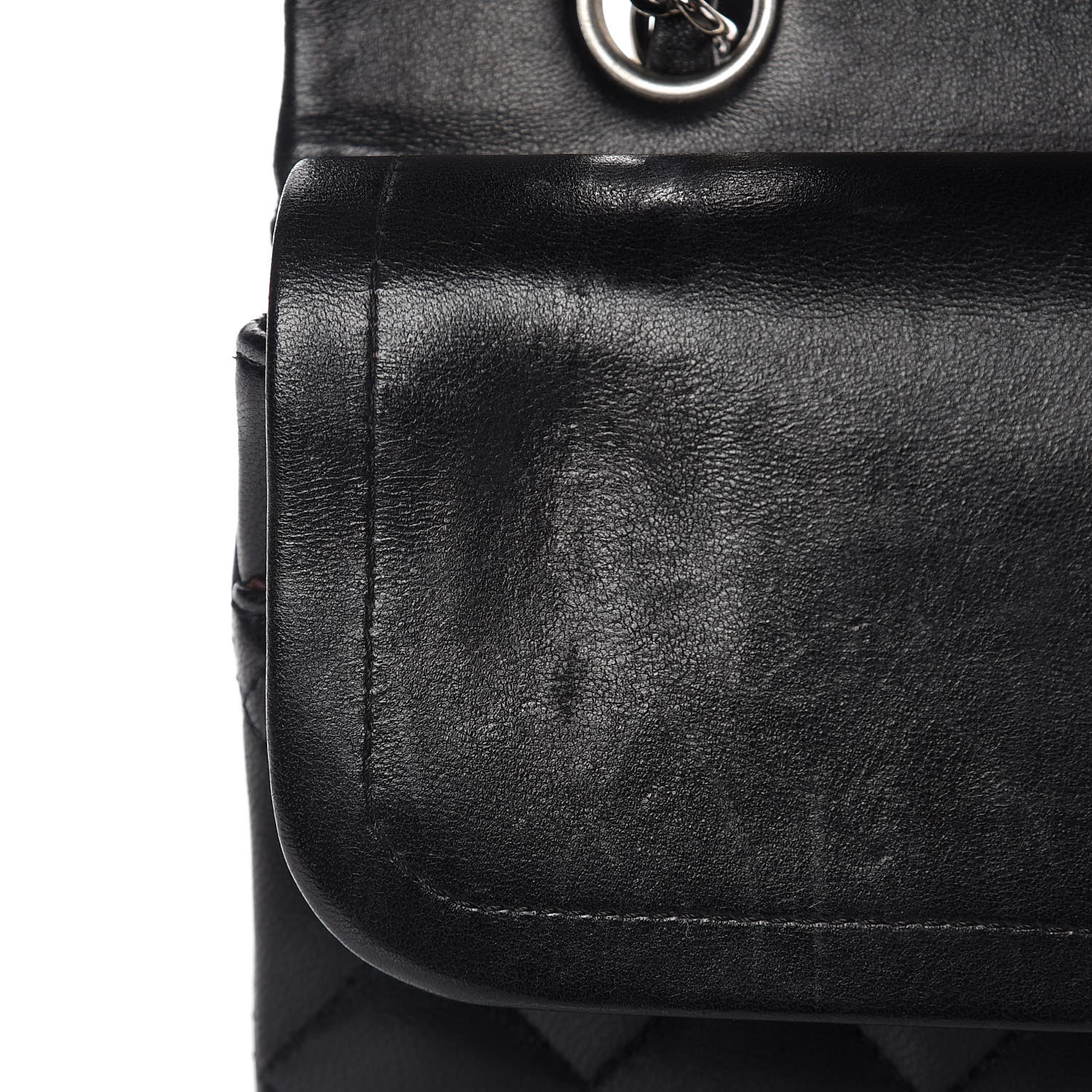 Chanel Lambskin Quilted Medium Double Flap Black 11 of 13
