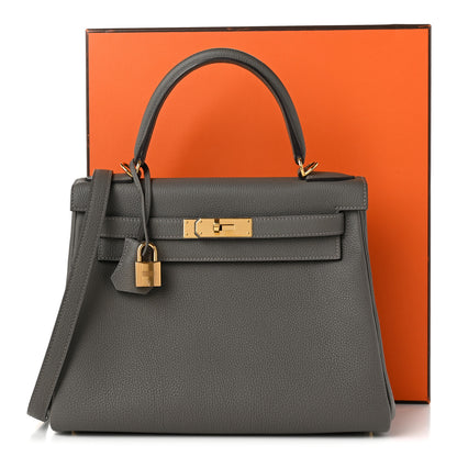 Hermes Togo Kelly Retourne 28 Etain 11 of 11