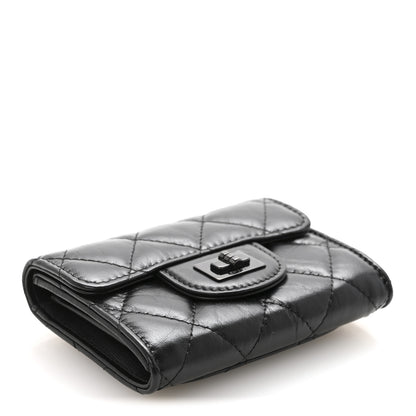 Chanel Aged Calfskin Quilted Reissue Flap Card Holder Wallet So Black 4 of 9