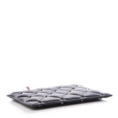 Valentino Garavani Nappa Small Candystud Zip Pouch Black 4 of 7