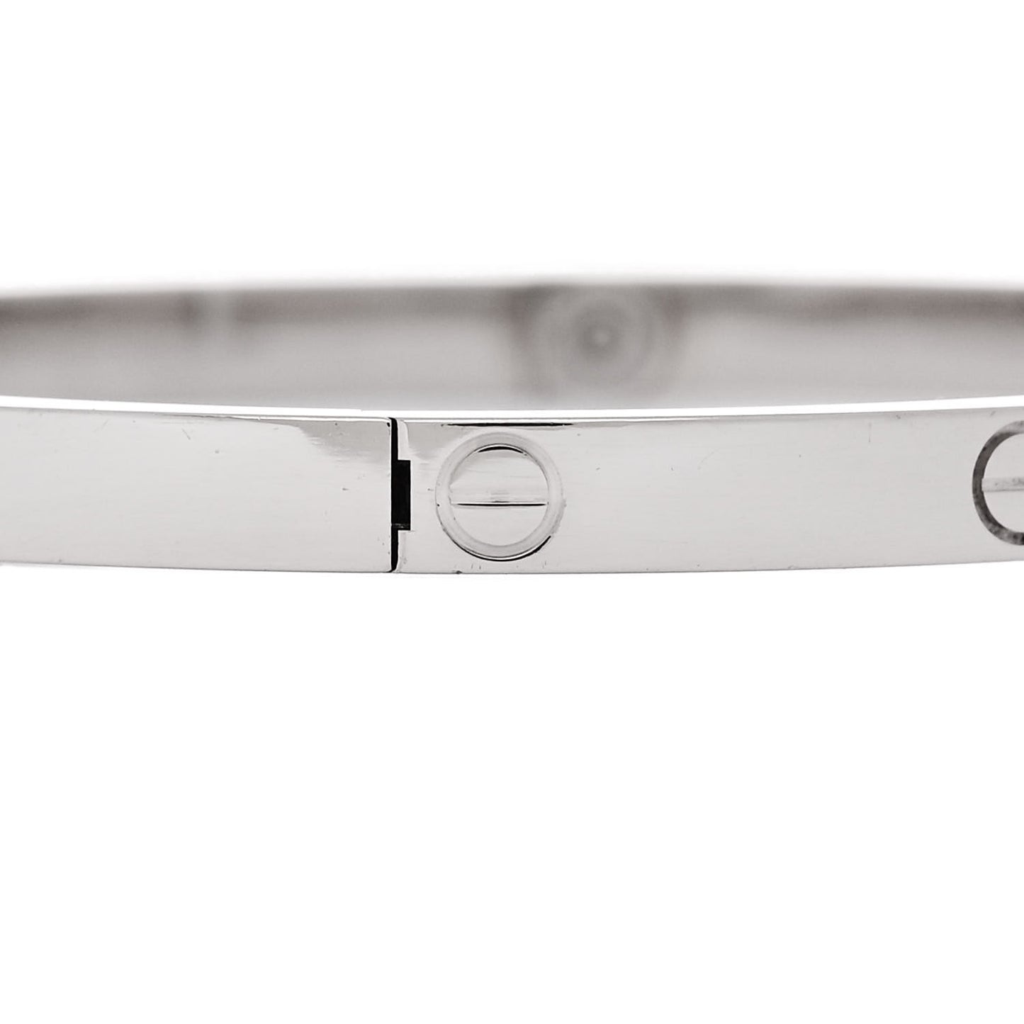 18K White Gold Small LOVE Bracelet 16