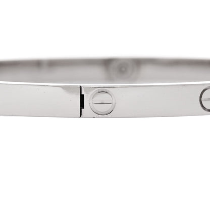 Cartier 18K White Gold Small LOVE Bracelet 16 4 of 7