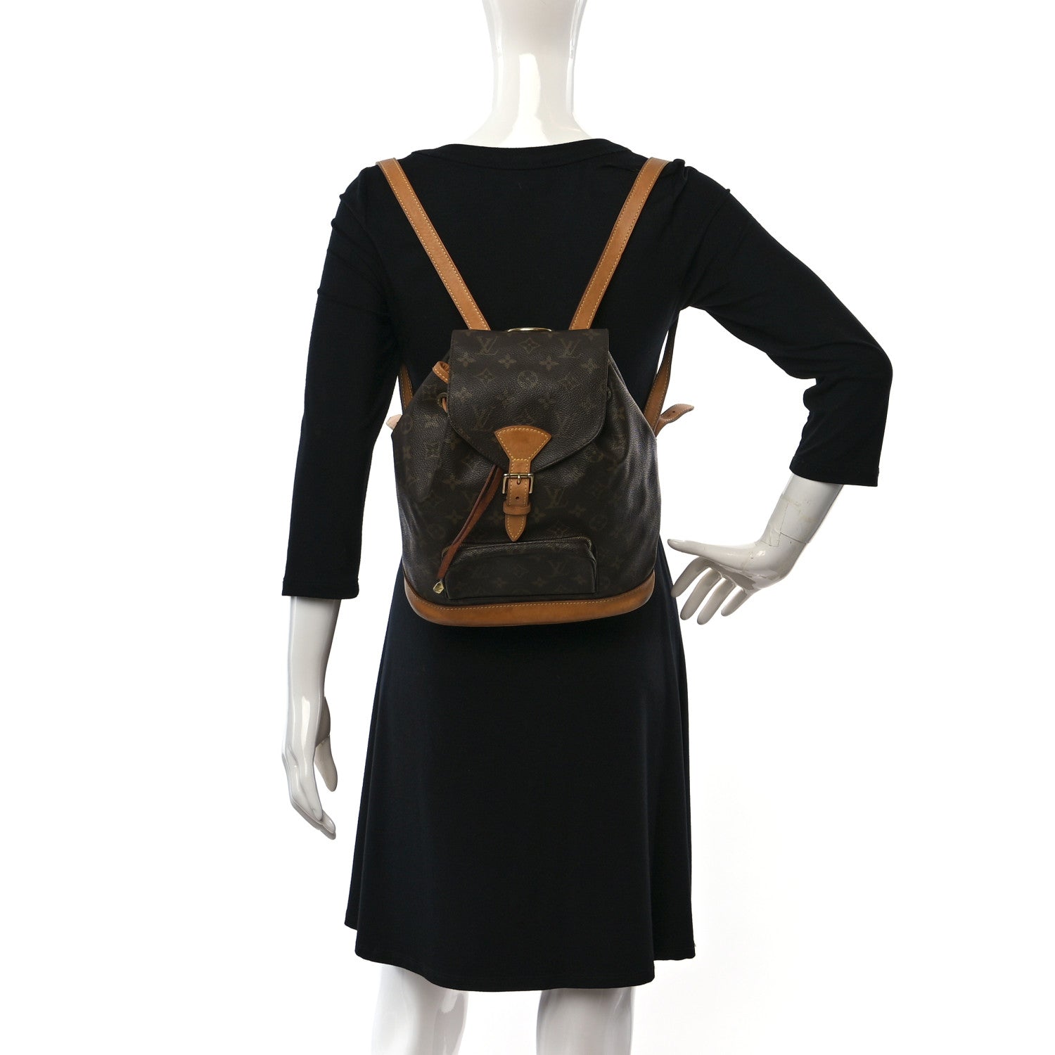 Louis Vuitton Monogram Montsouris MM Backpack 2 of 9