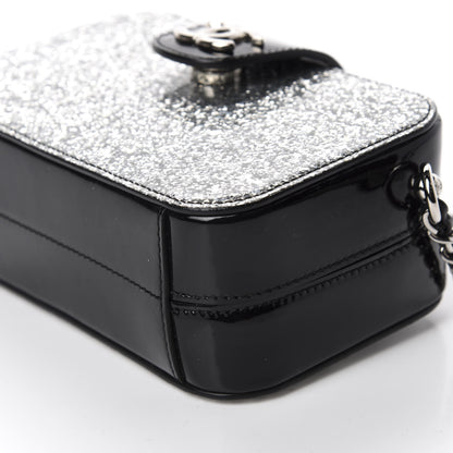 Chanel Glitter Patent Evening On The Moon Camera Case Silver 7 of 11