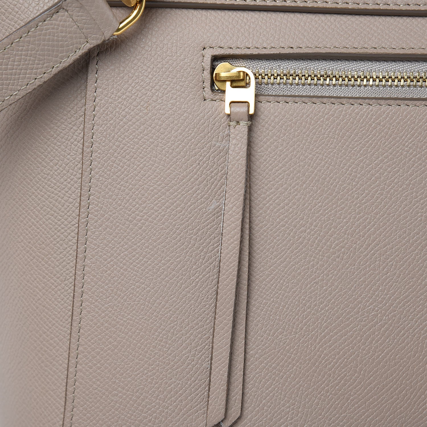 Celine Grained Calfskin Mini Belt Bag Light Taupe 11 of 22