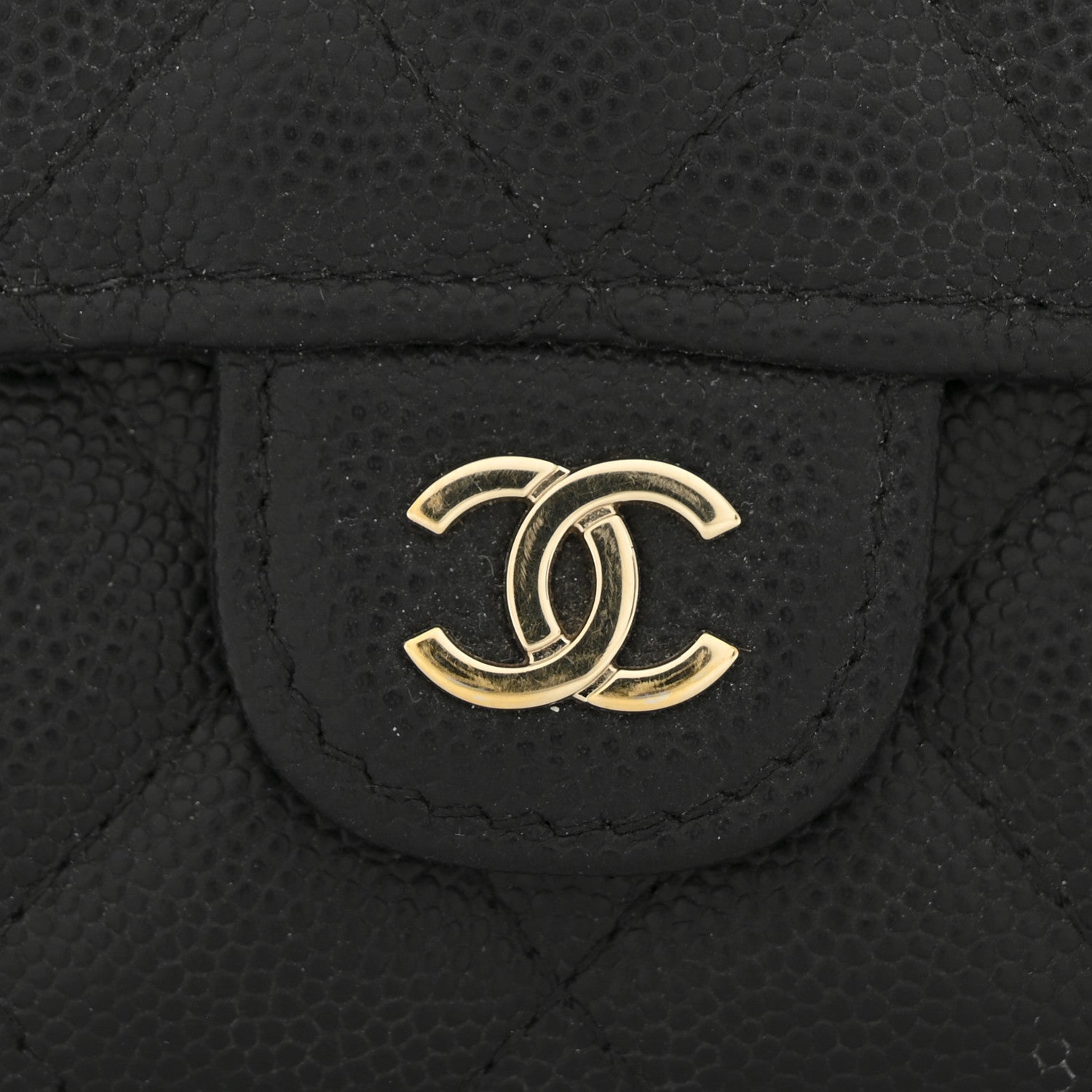 Chanel Caviar Quilted Medium Flap Wallet Black 10 of 12