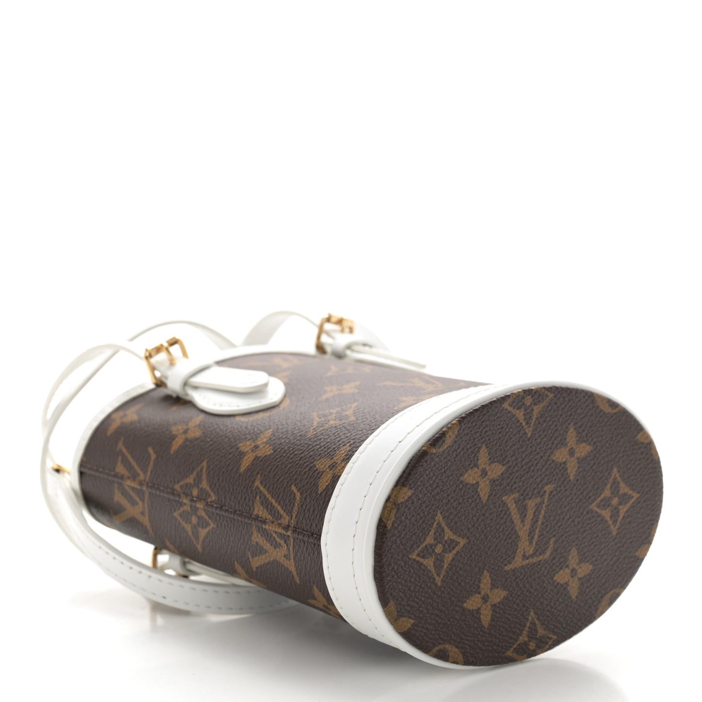 Monogram LV Match Nano Bucket Bag White