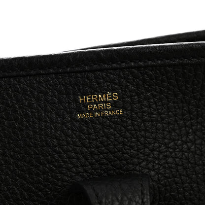 Hermes Taurillon Clemence Evelyne III PM Black 6 of 12
