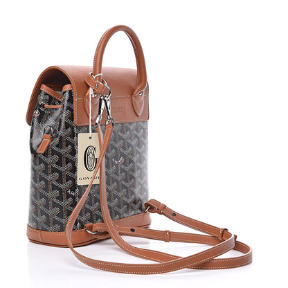 Goyard Goyardine Calfskin Mini Alpin Backpack Black Gold 3 of 9