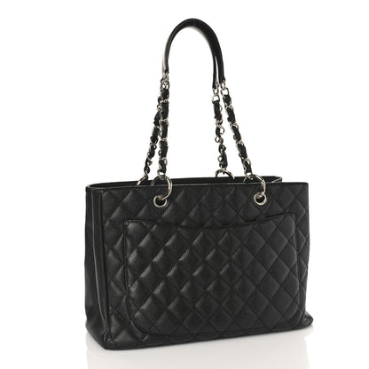 Chanel Caviar Quilted Grand Shopping Tote GST Black 3 of 10