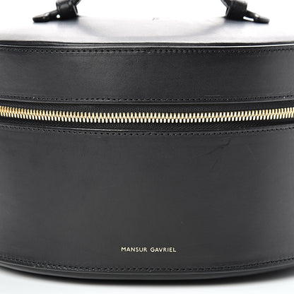 Mansur Gavriel Vegetable Tanned Train Case Black 6 of 16