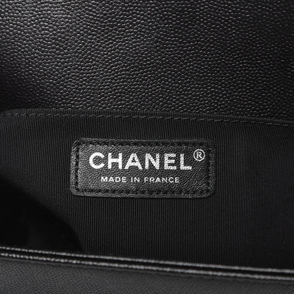 Chanel Caviar Quilted Medium Boy Flap So Black 6 of 8
