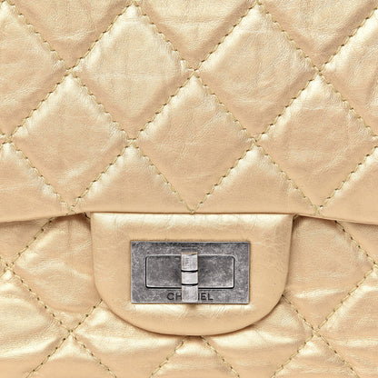 Chanel Metallic Aged Calfskin Quilted 2.55 Reissue 227 Flap Gold 8 of 13