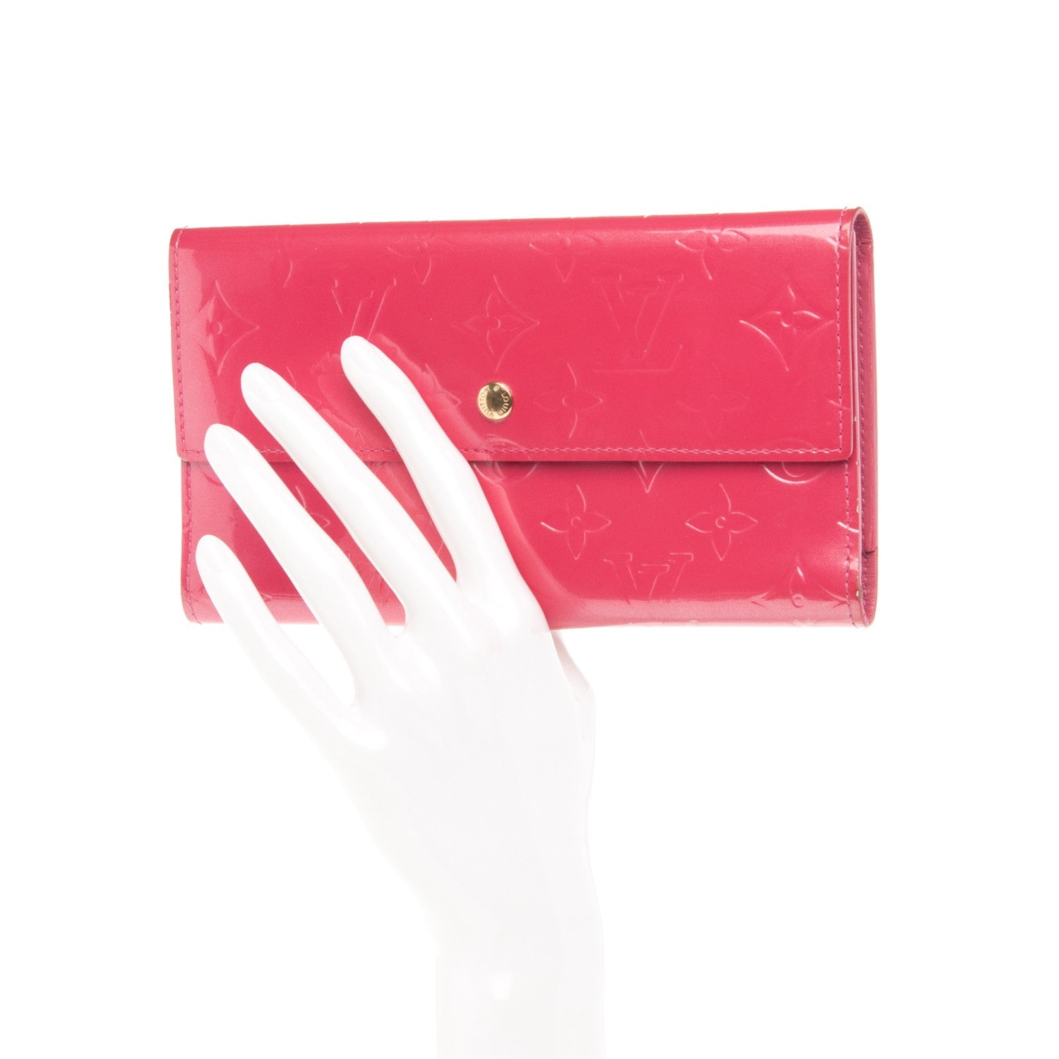 Louis Vuitton Vernis Porte Tresor International Wallet Framboise 2 of 7